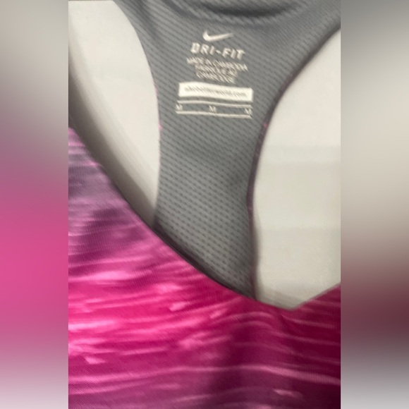 Nike Pink and Black Striped Tank Top - Picture 5 of 5